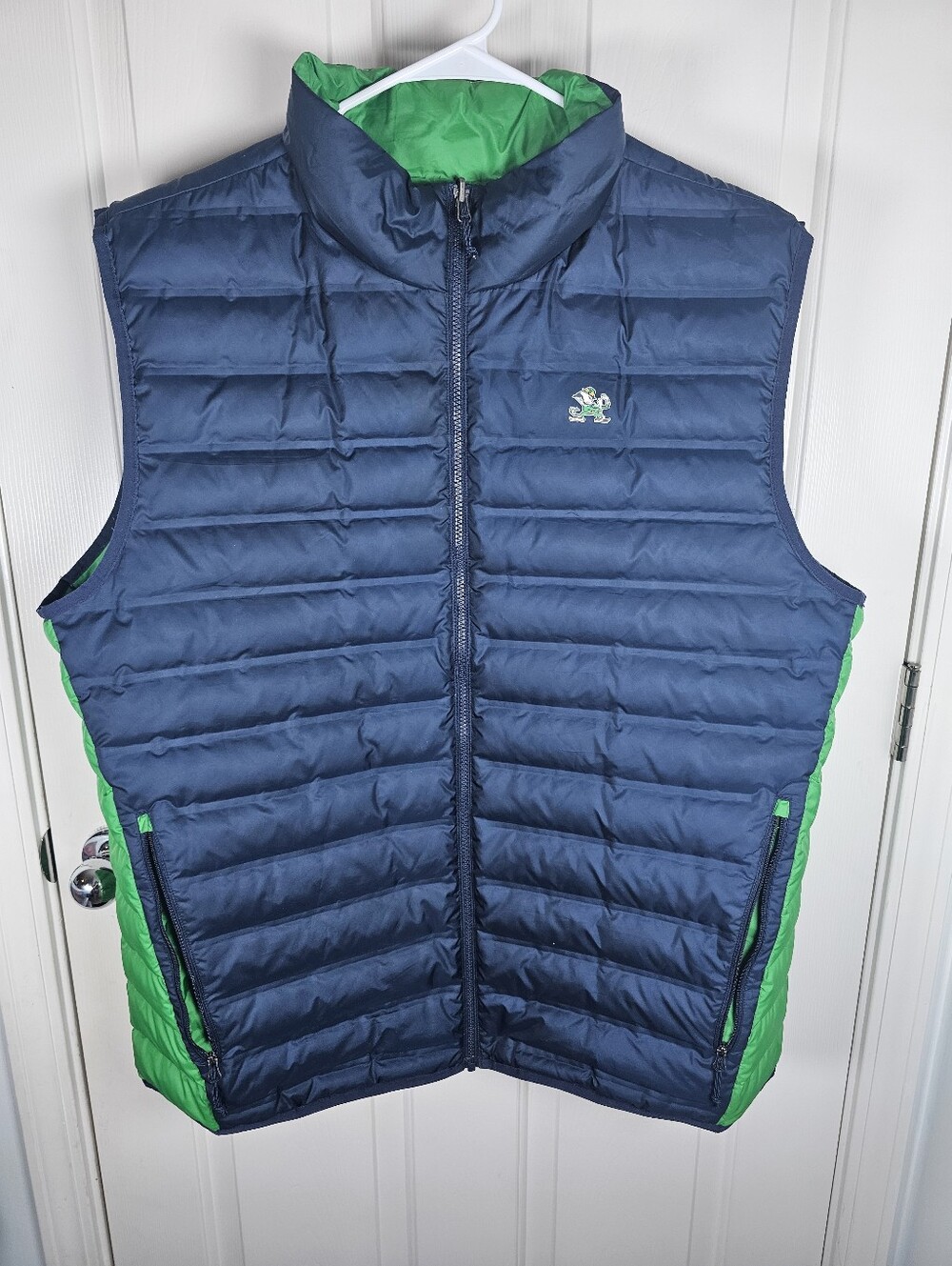 Columbia Men's Notre Dame Fighting Irish Reversible Full-Zip Vest Size XXL